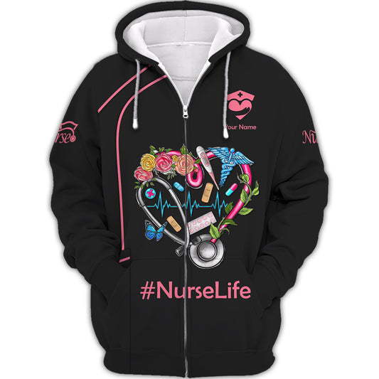 Woman Shirt, Custom Nurse T-Shirt, Nurse Life, Nursing Hoodie, Shirt For Nurses
