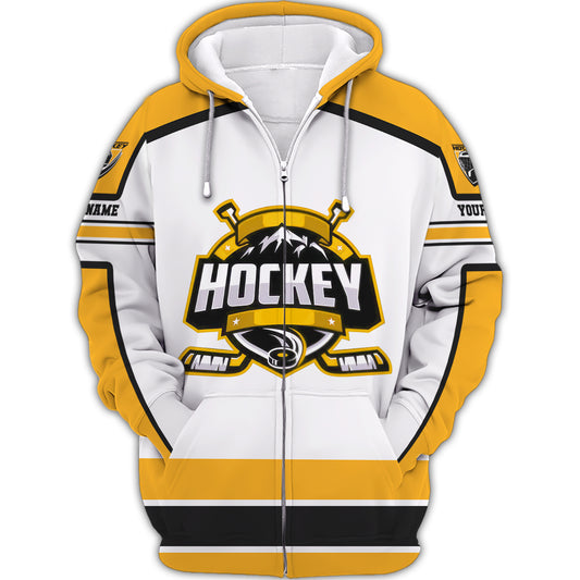 Unisex Shirt, Custom Name and Number Hockey T-Shirt, Hockey Hoodie, Gift for Hockey Player