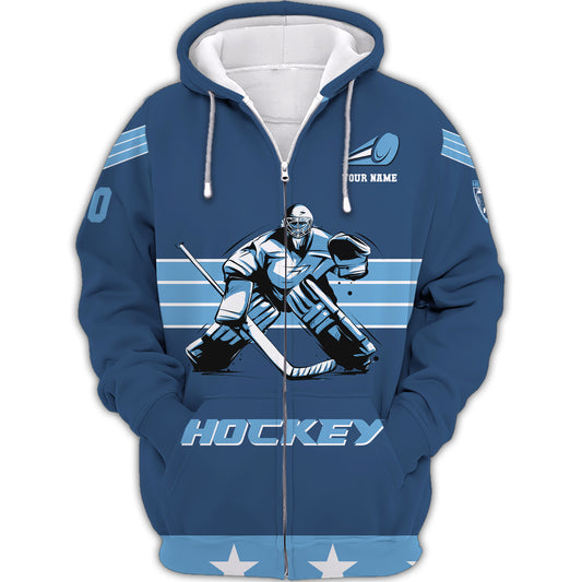 Unisex Shirt, Custom Name and Number T-Shirt, Hockey Shirt, Hockey Polo, Gift for Hockey Player