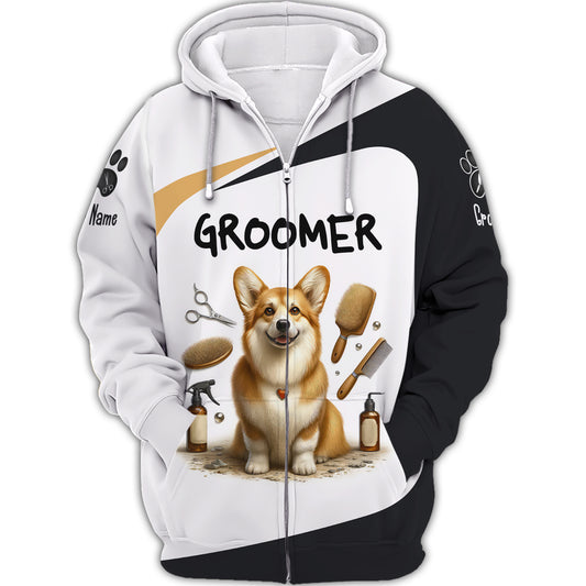 Unisex Shirt, Custom Name Dog Groomer Shirt, Dog Grooming T-Shirt, Dog Groomers, Shirt for Dog Groomers