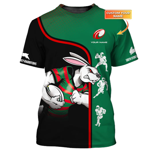 Unisex-Shirt, South Sydney Rabbitohs Shirt, Reggie the Rabbit Hoodie, Fußball-T-Shirt
