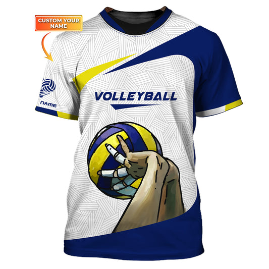 Unisex-Shirt, individuelles Volleyball-Shirt, Volleyball-Team, T-Shirt für Volleyball-Verein, Geschenk für Volleyball-Spieler