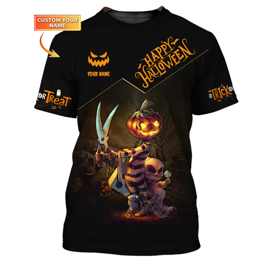 Unisex Shirt, Custom Halloween T-Shirt, Happy Halloween, Shirt For Halloween