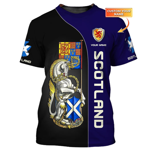 Unisex-Shirt, individuelles Schottland-Shirt, Schottland wild, Schottland-T-Shirt, Schottland-Kleidung