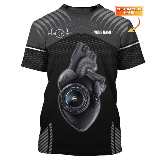 Unisex-Shirt, individuelles Fotografen-Shirt, Fotokamera-Hoodie, T-Shirt für Fotografen