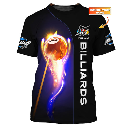 Unisex Shirt, Billiards T-Shirt, Billiards Fire, Billiards Polo, Billiards Shirt, Shirt For Billiards Lovers