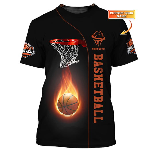 Unisex-Shirt, Basketball-Shirt, individuelles Namens-T-Shirt, Basketball-Polo, Geschenk für Basketballspieler