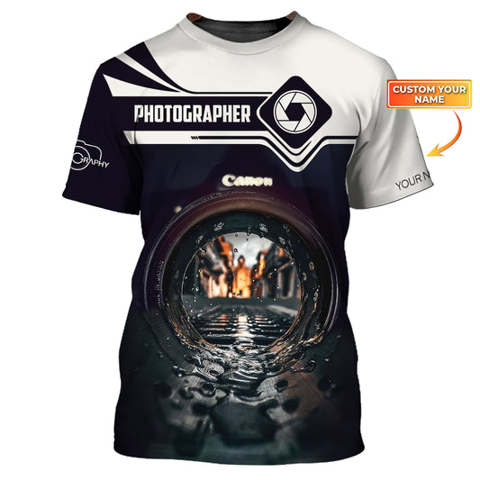 Unisex Shirt, Custom Name Photographer Shirt, Photography Shirt, Gift For Photographers