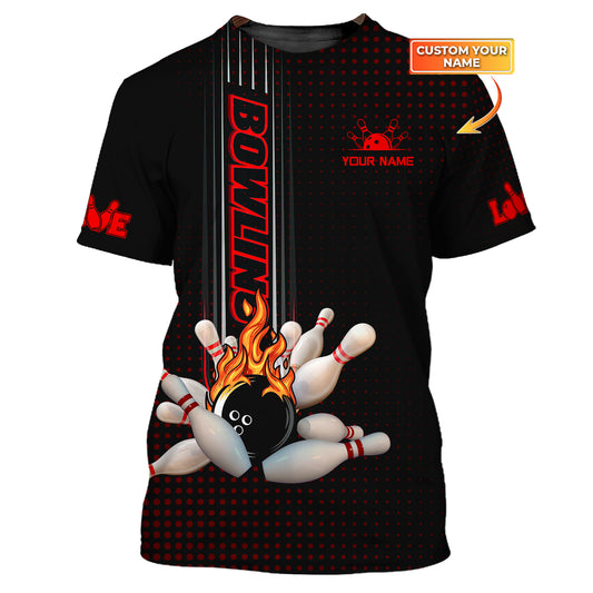 Custom Unisex Shirt, Bowling T-Shirt, Bowling Polo, Bowling Shirt, Shirt For Bowling Lovers