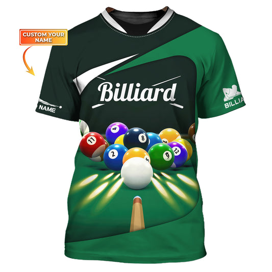 Unisex-Shirt, Billard-T-Shirt, Billard-Spieler-Shiirt, Billard-Polo, Billard-Shirt