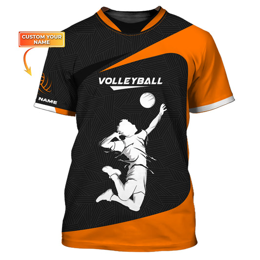 Unisex-Shirt, individuelles Volleyball-Shirt, Volleyball-Reißverschluss-Hoodie, T-Shirt für Volleyball-Team, Geschenk für Volleyballspieler
