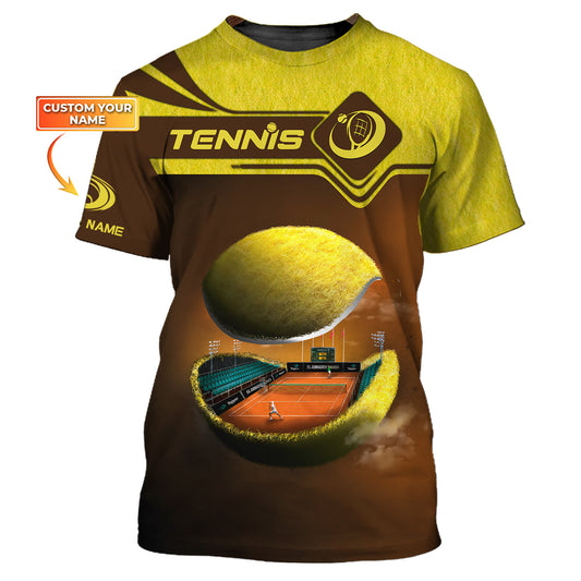 Unisex-Shirt, Tennis-Shirt, Tennisball-T-Shirt, Tennis-Liebhaber-Geschenk, Tennisspieler-Bekleidung