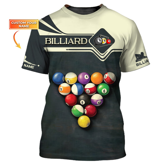 Unisex-Shirt, Billard-T-Shirt, Billard-Dreieck, Billard-Polo, Billard-Shirt, Shirt für Billard-Liebhaber