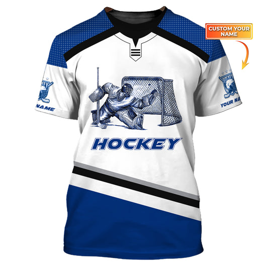 Unisex Shirt, Custom Name and Number Hockey T-Shirt, Hockey Polo, Gift for Hockey Player