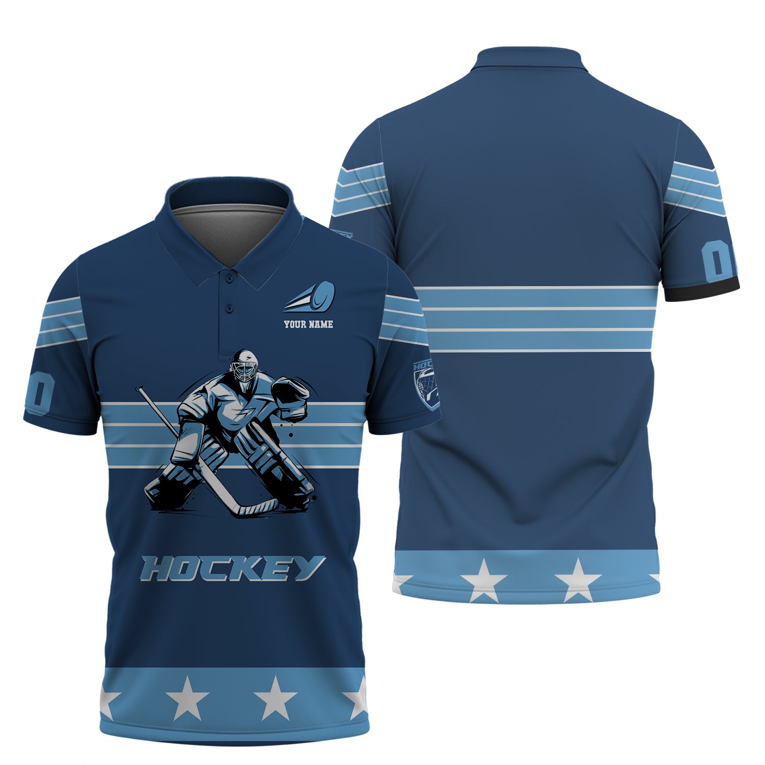 Unisex Shirt, Custom Name and Number T-Shirt, Hockey Shirt, Hockey Pol