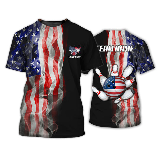 Unisex Shirt, Custom Name and Team Name Shirt for Bowling Lover, Bowling Shirt, Bowling Hoodie Shirt Polo Long Sleeve