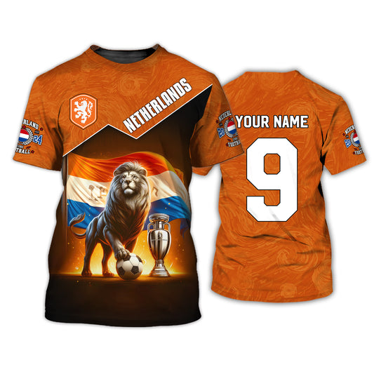 Unisex Shirt, Custom Name and Number Netherlands Euro 2024 Shirt, Netherlands Football Polo Long Sleeve