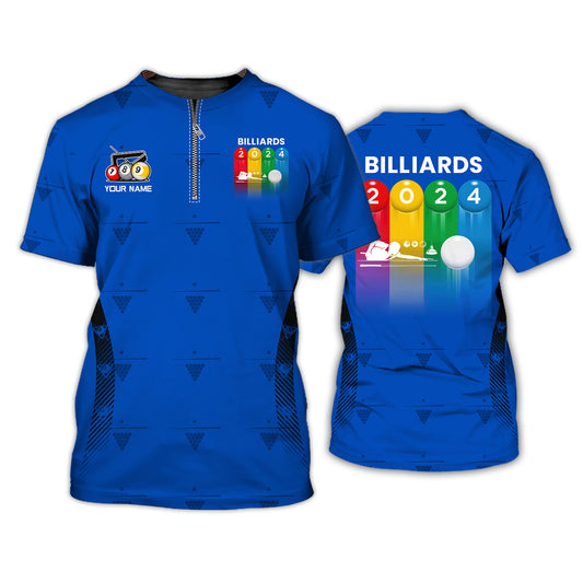Man Shirt, Custom Billiards Polo Shirt, Billiards T-shirt, Billiards Shirt, Shirt For Billiards Lovers