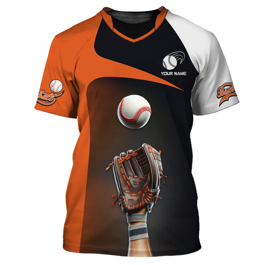 Herren-Shirt, Baseball-Shirt mit individuellem Namen, T-Shirt für Baseball-Team, Geschenk für Baseball-Spieler