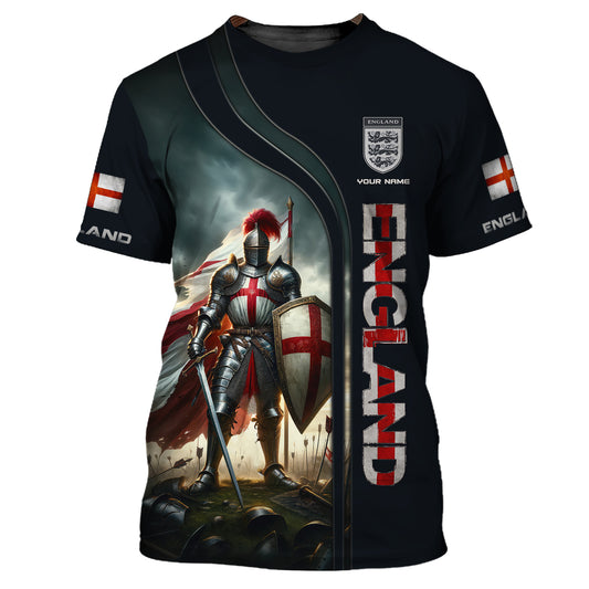 Unisex Shirt, Custom Name England Shirt, England Gift, English Pride