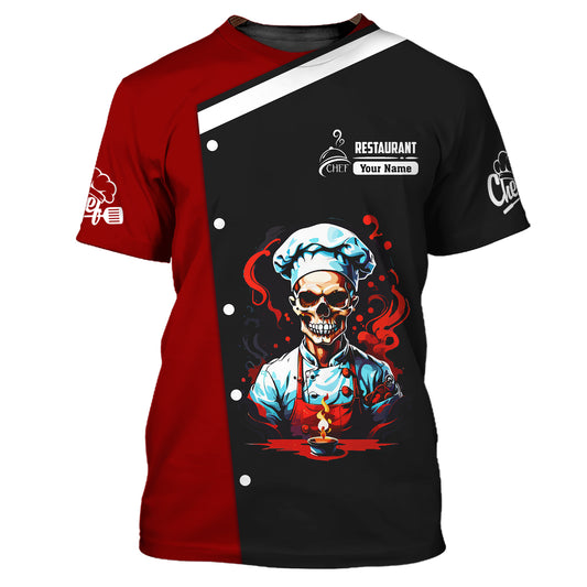 Unisex Shirt, Custom Name Chef Shirt, Chef Restaurant, Gift for Cooking Lovers