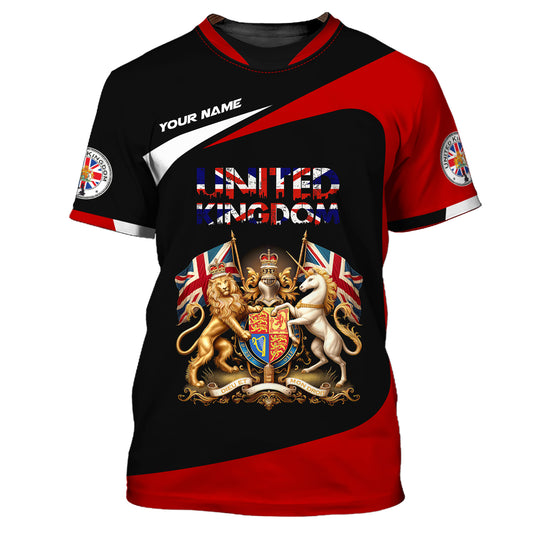 Unisex Shirt, Custom Name United Kingdom Shirt, United Kingdom Polo Long Sleeve, United Kingdom Pride, UK Shirt, English Gift
