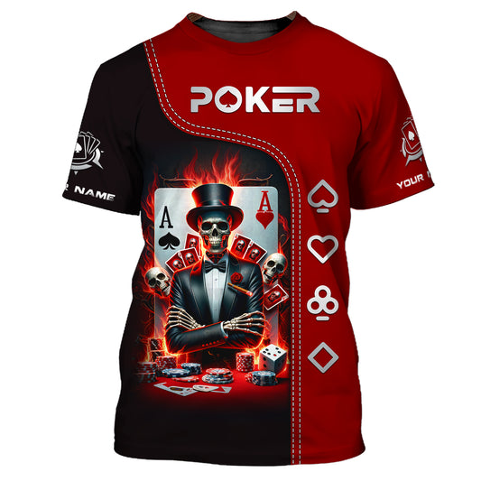 Unisex Shirt, Custom Name Poker T-Shirt, Poker Polo Hoodie Shirt, Poker Gift