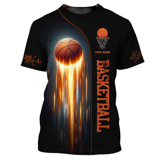Man Shirt, Custom Name Basketball Shirt, Basketball Polo, Gift for Basketball Player