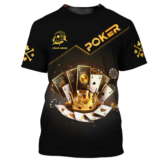 Unisex Shirt, Custom Name Poker T-Shirt, Poker Hoodie, Poker Gift
