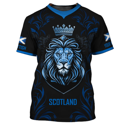Unisex-Shirt, individuelles Schottland-Shirt, Schottland-König der Löwen, Schottland-T-Shirt, Schottland-Kleidung