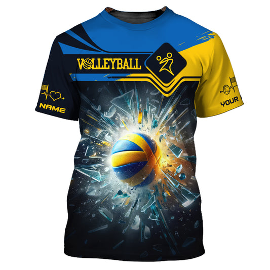Unisex Shirt, Custom Name Volleyball Shirt, T-Shirt for Volleyball Team, Gift for Volleyball Players