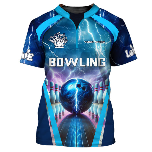 Unisex Shirt, Custom Name Bowling Shirt, Bowling Club Hoodie Shirt, Bowling Player Gift