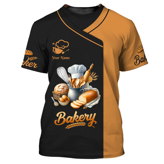 Unisex Shirt, Custom Name Bakery Shirt, Bakery Chef, Bakery Shop T-Shirt, Bakery Gift