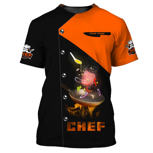 Unisex-Shirt, individuelles Namens-Chef-Shirt, Pride Chef, Chef-Polo, Geschenk für Kochliebhaber