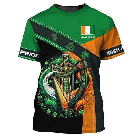 Unisex Shirt, Custom Name Irish T-Shirt, Ireland Hoodie Polo Shirt, Irish Gifts