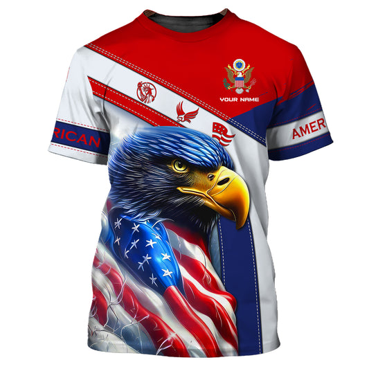 Unisex Shirt, Custom Name America Shirt, America Eagle, America Love T-Shirt