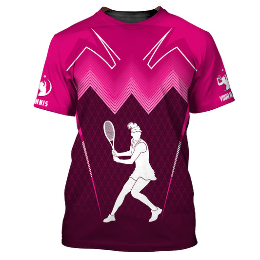 Damen-Shirt, Tennis-Polo, Tennis-T-Shirt, Tennis-Liebhaber-Geschenk, Tennisspieler-Bekleidung