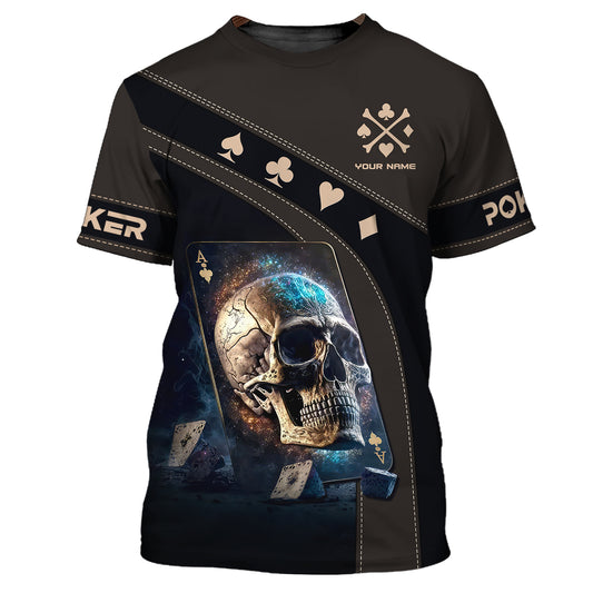 Unisex Shirt, Custom Name Poker T-Shirt, Poker Polo Hoodie, Poker Gift