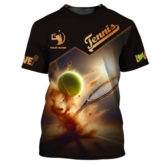Unisex-Shirt, Tennis-Shirt, Tennis-Liebes-T-Shirt, Tennis-Liebhaber-Geschenk, Tennisspieler-Bekleidung