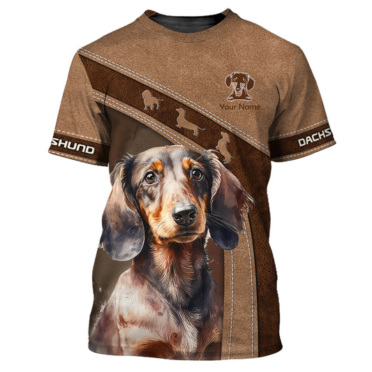 Benutzerdefiniertes Unisex-Shirt, Dackel-T-Shirt, Shirt für Hundeliebhaber
