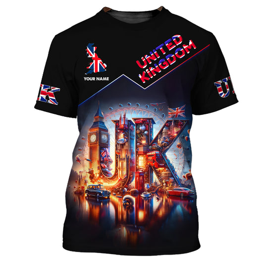 Unisex Shirt, Custom Name United Kingdom Shirt, United Kingdom Pride, UK Shirt, English Gift