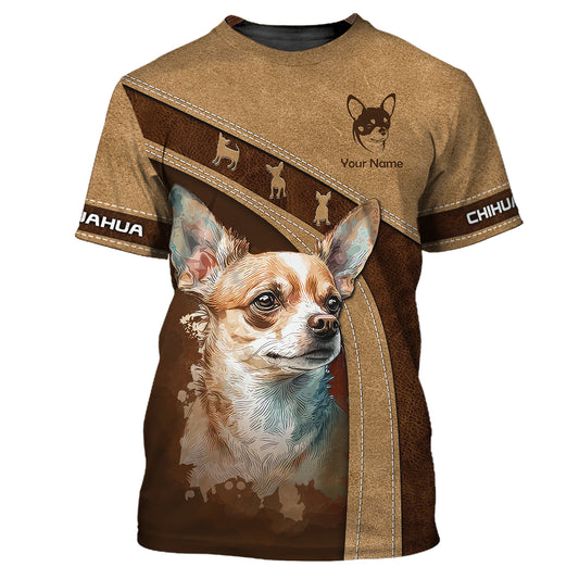 Personalisiertes Unisex-Shirt, Chihuahua-T-Shirt, Shirt für Hundeliebhaber