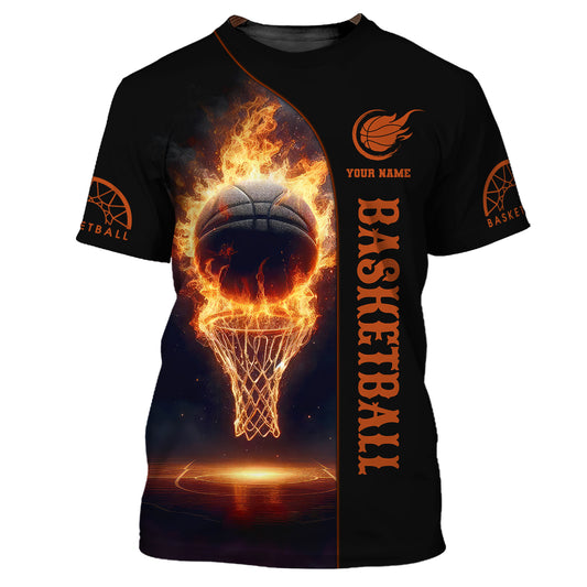 Herren-Shirt, Basketball-Shirt, individuelles Namens-T-Shirt, Basketball-Polo, Geschenk für Basketballspieler