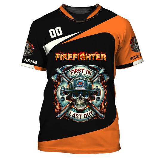 Unisex Shirt, Custom Name Fire Fighter T-Shirt, Shirt for Firefighter, Firefighter T-shirt, Firefighter Polo Shirt