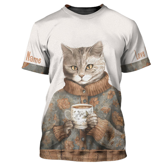 Unisex Shirt, Custom Cat Shirt, Cat Lover T-Shirt, Shirt For Pet Lovers