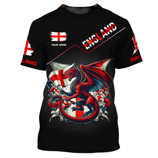 Unisex Shirt, Custom Name England Shirt, England Polo Long Sleeve, Shirt for English