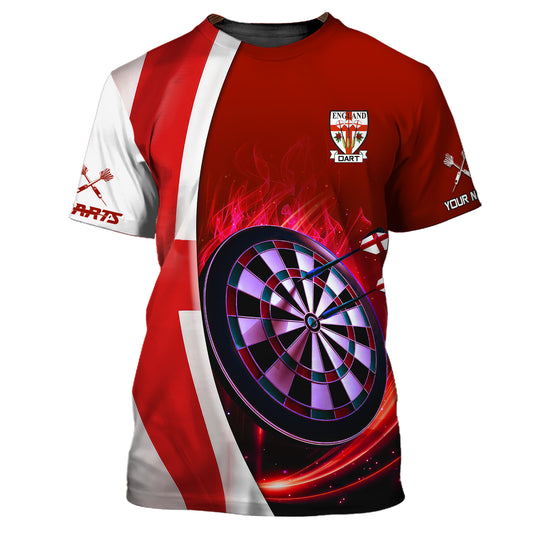 Unisex-Shirt, individuelles Dart England-Poloshirt, Darts-Hoodie, Darts-Team-T-Shirt, Geschenk für Dartspieler