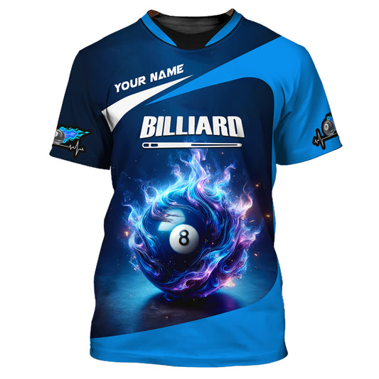 Man Shirt, Custom Name Billiards Shirt, Billiards All Star, Billiards Shirt, Shirt For Billiards Players