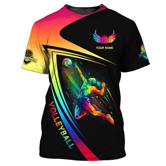 Unisex Shirt, Custom Name Volleyball Shirt, Volleyball Club T-Shirt, Gift for Volleyball Players