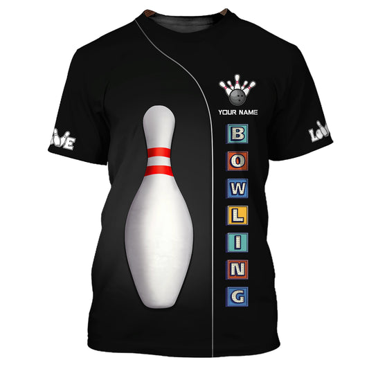 Unisex Shirt, Custom Name Bowling Shirt, Shirt For Bowling Lovers, Bowling Gifts